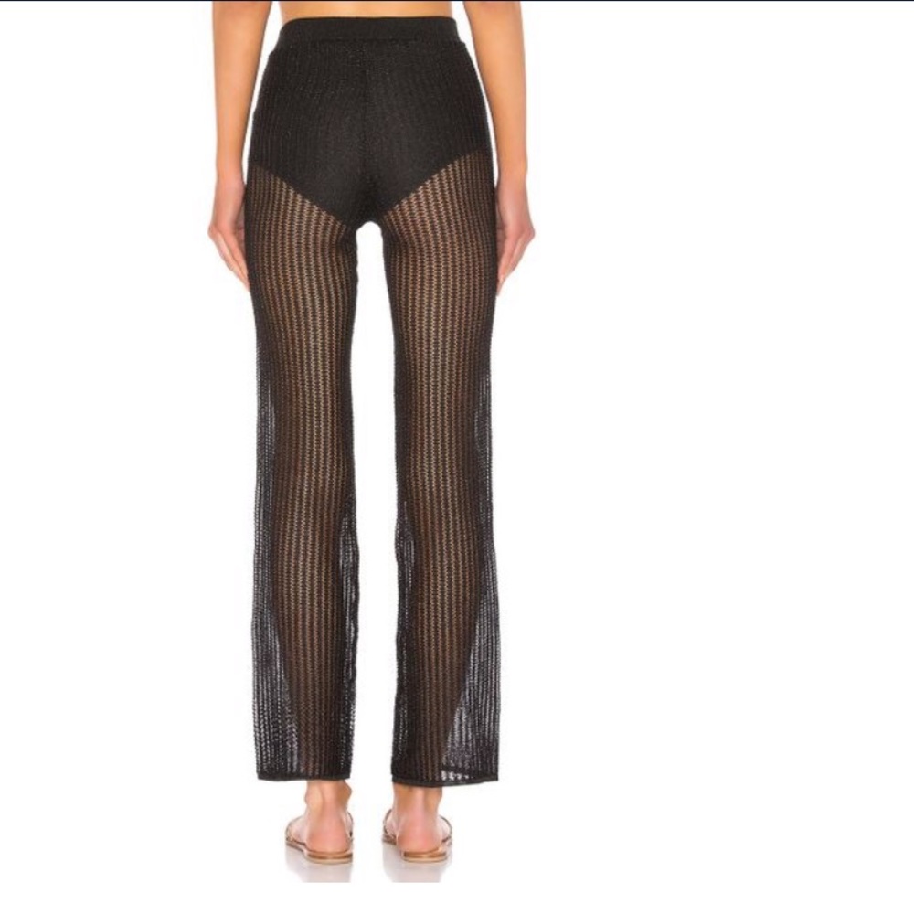 REVOLVE LPA Black Crochet Pants - Picture 3 of 4
